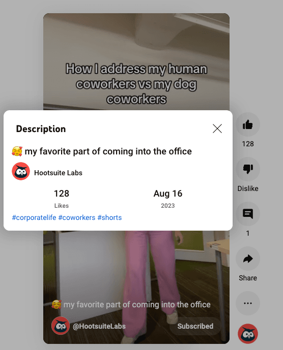 youtube shorts screenshot